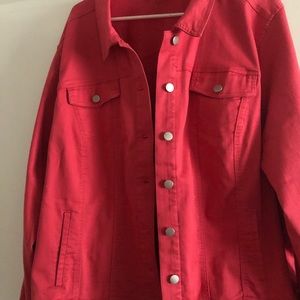 Red NWOT Jean Jacket